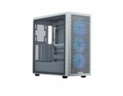 Cooler Master case Elite 502 White, Průhledná bočnice, ATX, 3x 120mm ARGB Fan, bílá