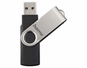 HAMA Rotate, USB Kľúč, 8GB, strieborný/čierny
