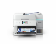 Epson EcoTank ET-4956 - Multifunkcní tiskárna - barva - tryskový - ITS - A4/Letter (média) - až 12 stran/min. (kopírování) - až 18 stran/min. (tisk) - 250 listy - 33.6 Kbps - Wi-Fi(ac), USB, LAN - bíl