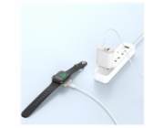 WG - Nabíjecí magnetické zařízení s USB-C pro Apple Watch, bílo stříbrná