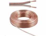 PremiumCord Kabely na propojení reprosoustav 100% CU měď 2x 0,75mm 10m