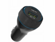Adam Elements nabíječka do auta OMNIA C1+ 45W PD/QC - Black