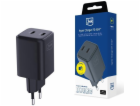 3mk síťová nabíječka - Hyper Charger PD 45W, černá