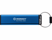 Kingston IronKey Keypad 200 USB flash disk 512GB USB-A AES šifrovaný