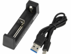 Nabíječka pro válcové Li-ion baterie USB-C – 1 kanál