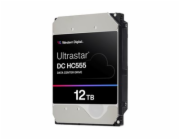 WD Ultrastar DC HC555 - Pevný disk - Datové centrum - 12 TB - interní - 3.5" - SATA 6Gb/s - 7200 ot/min. - vyrovnávací pamet: 512 MB