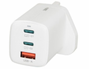 iBOX C-65 White, GaN 65W univerzální nabíječka Zástrčka ve Velké Británii