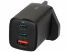 iBOX C-65 Black, GaN 65W univerzální nabíječka Zástrčka v...