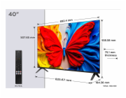 TCL S59K 40S59K televizor 101,6 cm (40") Full HD Smart TV Wi-Fi Metalická