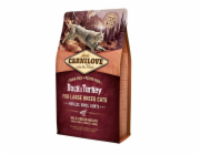 CARNILOVE Cat Large Breed Duck and turkey - suché krmivo pro kočky - 2kg
