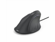 Hama vertikální ergonomická kabelová myš ECM-500L, pro leváky, černá