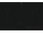 Electrolux EIV83443CT Černá Vestavěné 78 cm Indukční varná deska se zónami 4 zóna/zón