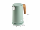 Rychlovarná konvice - nerez, zelená - WOOD YOU - DOMO DO9...