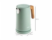 Rychlovarná konvice - nerez, zelená - WOOD YOU - DOMO DO9282WK