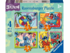 Ravensburger Puzzle 4v1 Disney Stitch