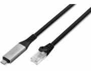 Digitus USB 3.2.RJ45 Ethernetový kabel s/FTP - Kabel - Digitální/Datový