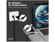 Digitus Adaptérový kabel USB-A - RJ45 Cat. 6A S/FTP, 1 Gbit/s, USB 3.2 Gen 1, LSZH, 5 m