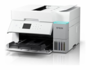 Epson EcoTank ET-3956 - Multifunkcní tiskárna - barva - tryskový - ITS - A4/Letter (média) - až 12 stran/min. (kopírování) - až 18 stran/min. (tisk) - 250 listy - Wi-Fi(ac), USB, LAN - bílá
