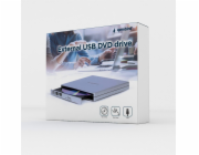 Gembird DVD-USB-021-SV Externí DVD mechanika, stříbrná
