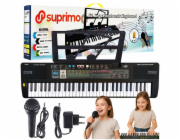 SUPRIMO 6109L - klávesnice s mikrofonem pro výuku hry, určená pro děti