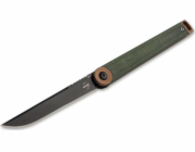 TOGO Nůž Bker Plus Kaizen Green Canvas Micarta