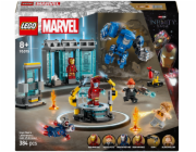 LEGO 76315 Marvel Super Heroes Laboratoř Iron Mana: Hall of Armor, Stavební hračka