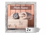 2x1 ZEP Nelson 6 bilohnedy 30x30 drevo obrazovy ram V21306