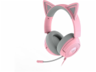 Razer Kraken Kitty V3 X Quartz (rosa/grau, 3,5-mm-Klinken...