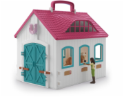 Schleich Horse Club Offenstall Malá podkova, hrací budova