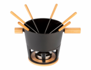 Stöckli Käsefonduegarnitur Titlis Big 3,2l Schwarz