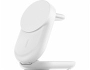 Belkin UltraCharge™ Qi2 25W 3v1 Magnetická nabíječka pro iPhone/Apple Watch/AirPods, bílá