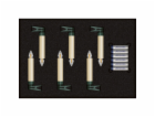 Krinner Superlight Bavaria Mini Flame 6 pcs. Set Ivory