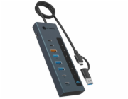 ICY BOX IB-HUB1743-CPD 9-in1 HUB mit PD und USB-C/USB-A