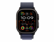 Apple Watch 49mm Navy Alpine Loop - Small - Black Titanium Finish