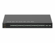 NETGEAR M4350 Series M4350-40F4C - Prepínac - L3 - rízený - 40 x 10 gigabitu SFP+ + 4 x 100 Gigabit QSFP28 (uplink) - proudení vzduchu zpredu dozadu - Lze montovat do rozvadece