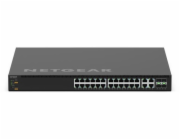NETGEAR M4350-24M4X4V - Prepínac - L3 - rízený - 24 x 100/1000/2.5G (PoE++) + 4 x 100/1000/2.5G/5G/10G (PoE++) + 4 x 25 Gigabit SFP28 - proudení vzduchu zpredu dozadu - desktop, Lze montovat do rozvad