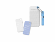 Verbatim Pocket SSD USB 3.2 Gen 2, 1TB, 2 ochranná pouzdra, bílá/světle modrá