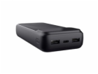 TRUST Powerbanka Avala, 20000 mAh, 1xUSB-C + 2xUSB, černá