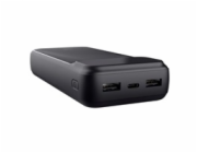TRUST Powerbanka Avala, 20000 mAh, 1xUSB-C + 2xUSB, černá
