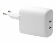 dbramante1928 re-charge - Sítový adaptér - 30 Watt - 2 výstupní konektory (24 pin USB-C) - bílá - Evropa
