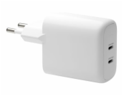 dbramante1928 re-charge - Sítový adaptér - 25 Watt - 2 výstupní konektory (24 pin USB-C) - bílá - Evropa