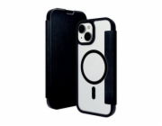 dbramante1928 Helsinki - Pouzdro s klopou pro mobilní telefon - kompatibilita s MagSafe - veganská kůže, plast - clear/black - pro Apple iPhone 15