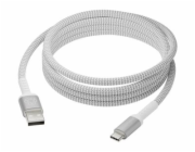dbramante1928 re-charge - USB kabel - USB (M) do 24 pin USB-C (M) - USB 2.0 - 2.5 m - až 36W přenos energie, pletený kabel, 100 % recyklovaný plast