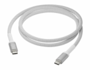 dbramante1928 re-charge - USB kabel - 24 pin USB-C (M) do 24 pin USB-C (M) - 1.2 m - průchod napájení 100 W, pletený kabel, 100 % recyklovaný plast