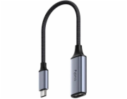Cudy UH401 USB grafický adaptér Šedá, Stříbrná