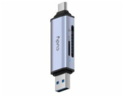 Čtečka karet CUDY UH200 2-v-1 USB 3.0