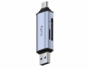 Čtečka karet CUDY UH200 2-v-1 USB 3.0