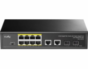 Cudy GS1010PS2 síťový přepínač Nespravované Gigabit Ethernet (10/100/1000) Podpora napájení po Ethernetu (PoE) Černá