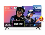 CHiQ L40FT TV 40", FHD, smart, Google TV, dbx-tv, Dolby Audio, Frameless