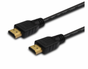 SAVIO CL-194 HDMI kabel 1,5 m, černý, pozlacené konektory, verze 2.0 high speed, ethernet/3D